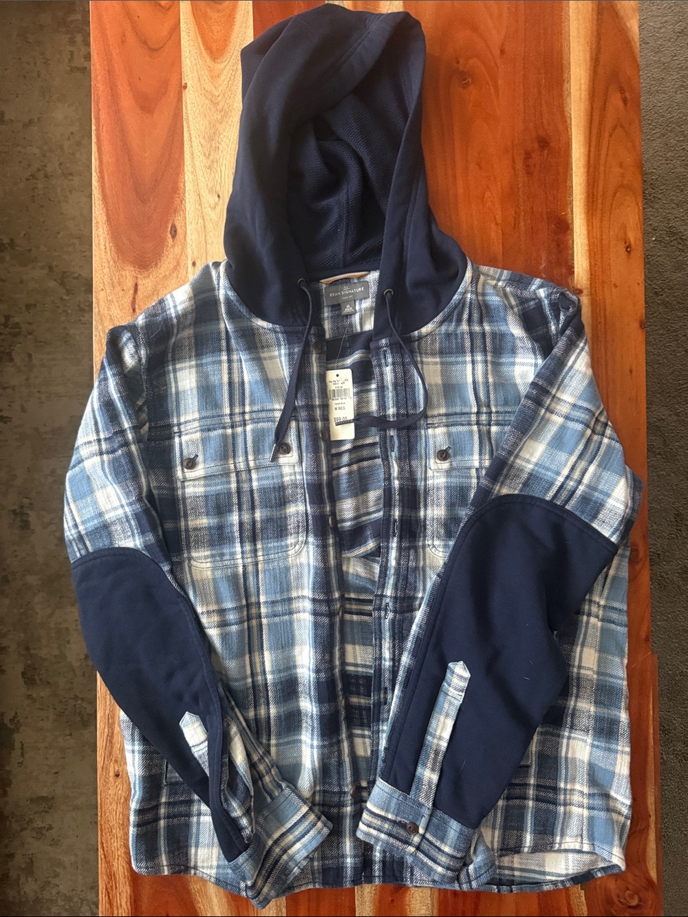 LL Bean Signature hooded flannel